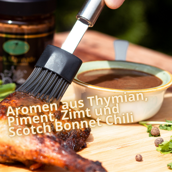 Jerk Sauce mit Aromen aus Thymian, Piment, Zimt