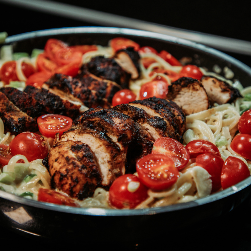 Jerk Chicken Alfredo Pasta