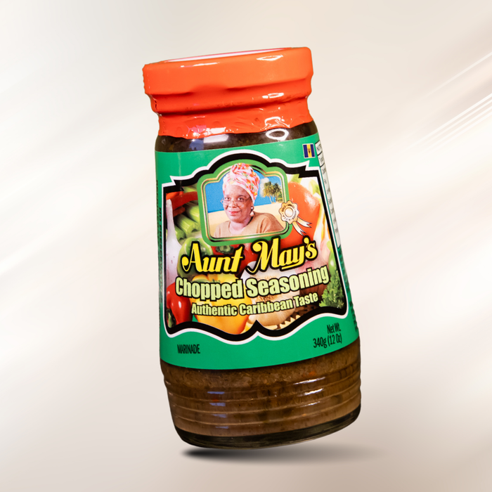 Aunt May's Chopped Seasoning - Grüne Kräuterwürze aus Barbados