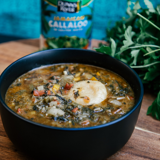 Callaloo Soup mit Dunn's River Callaloo