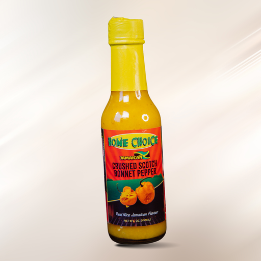 Home Choice yellow crushed Scotch Bonnet Pepper Sauce