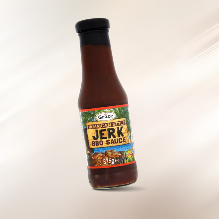 Grace Jamaican Jerk Sauce in Glasflasche mit BBQ Aromen und Jerk-Gewürzen