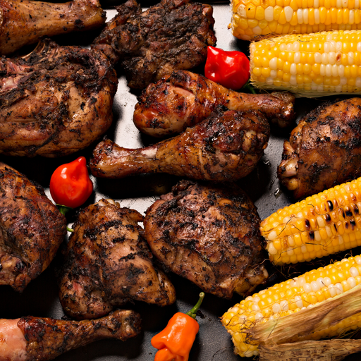 Jerk Chicken mit Mais