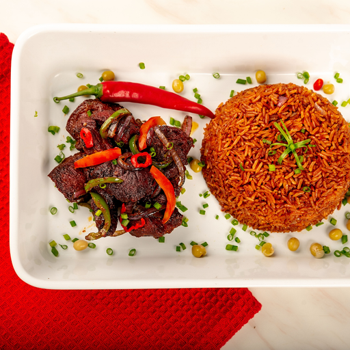 Westafrikanischer Jollof Reis