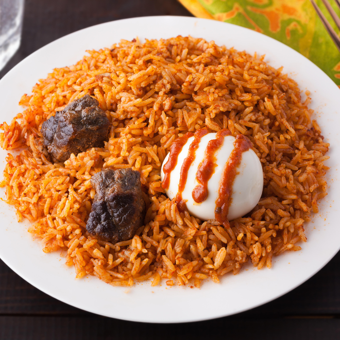 Jollof Reis Gericht