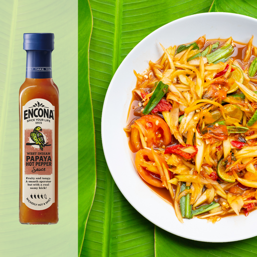Encona Papaya Chilisauce für karibische Gerichte 