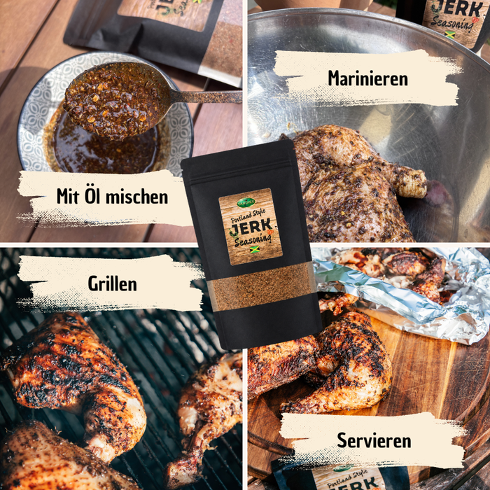 Jerk Chicken & Rice and Peas Bundle + gratis Drinks
