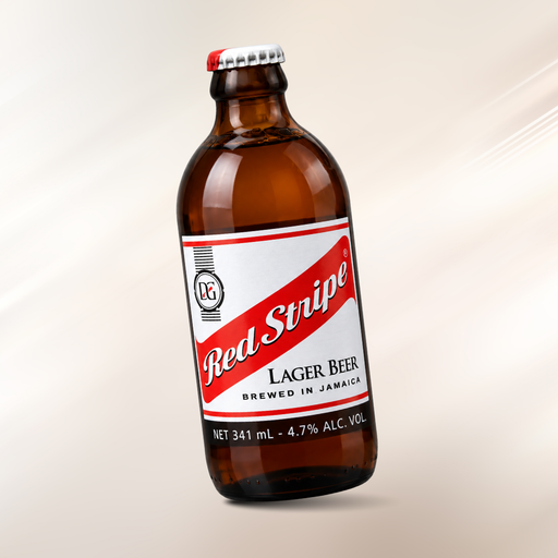 Red Stripe brewed in Jamaica
